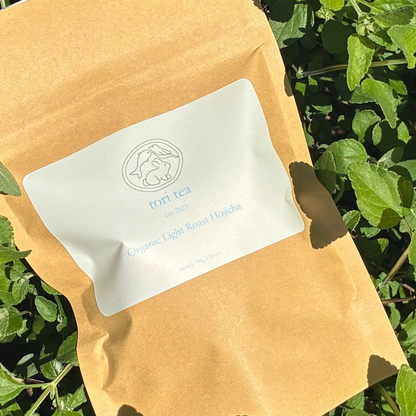 eco friendly light roast hojicha